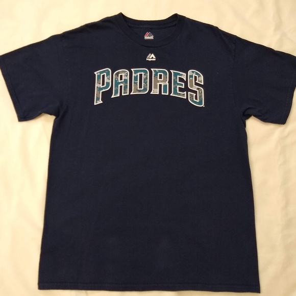 Majestic Other - Majestic Athletics Padres Baseball Navy T-Shirt L
